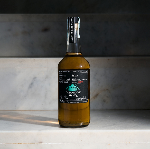 bottle of casamigos Tequila Añejo