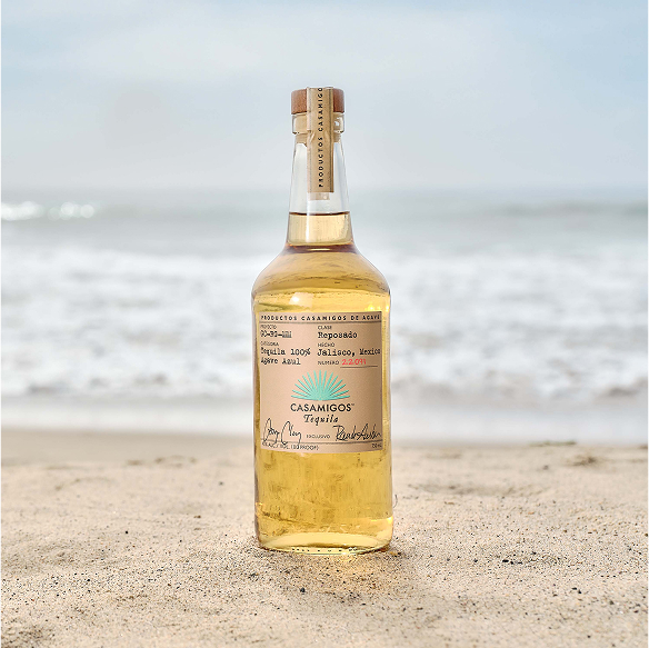 bottle of casamigos Tequila Reposado